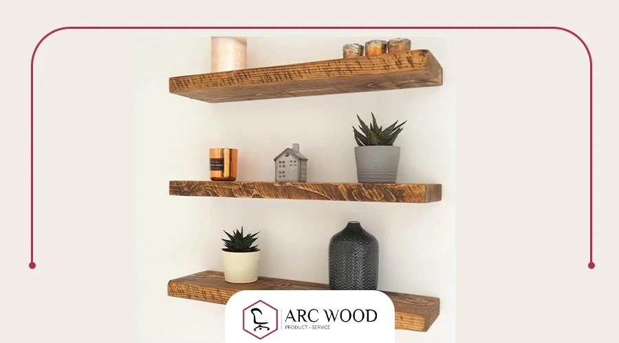 Prices of wooden shelves.