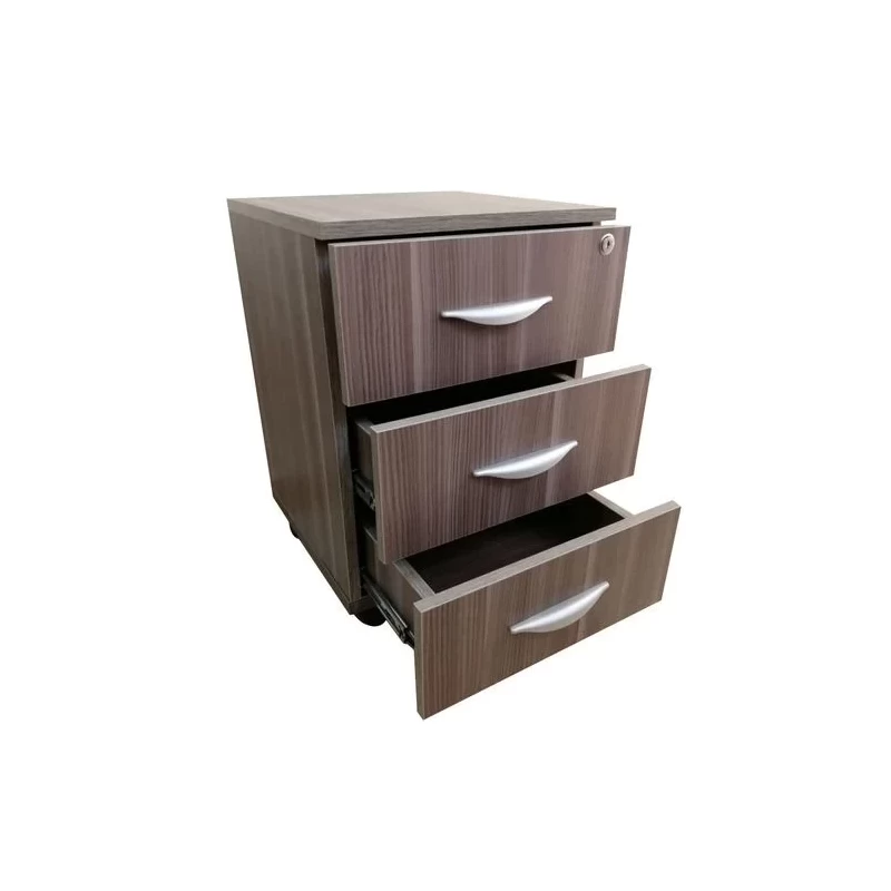 drawers unit 3 drawers light brown color