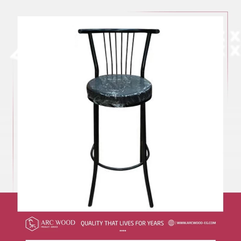 Metal bar chair sponge seat image