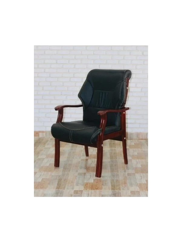 Waiting chair made from beech wood image