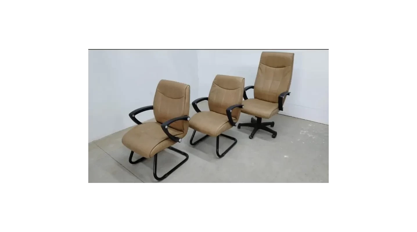 Beige Hydraulic Executive Chair image