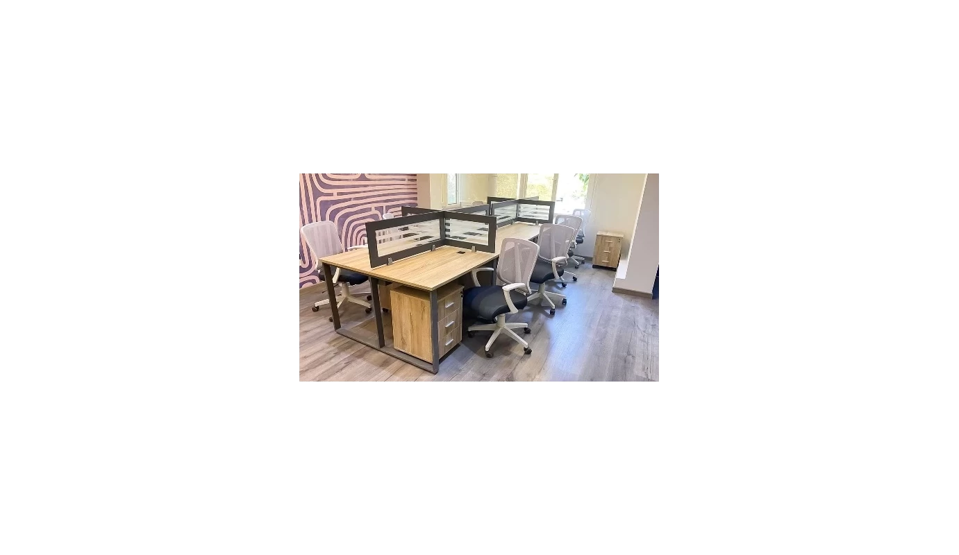 Wooden Workstation for 6 People image