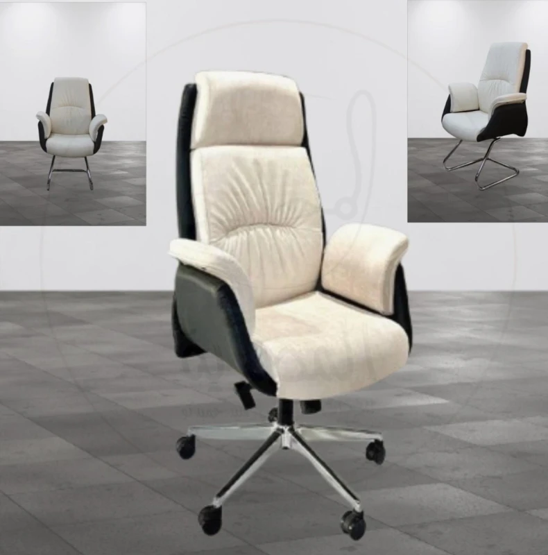 White Leather Executive Chair image