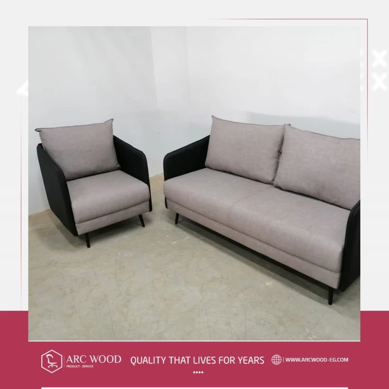 Beige office sofa set image