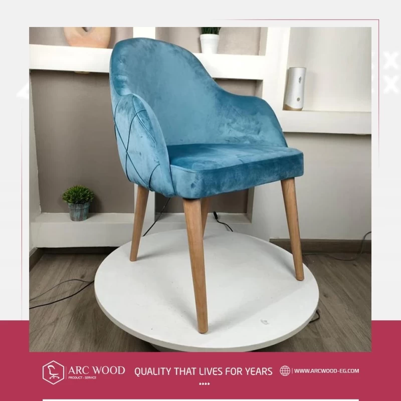 zaan wood guest waiting chair image